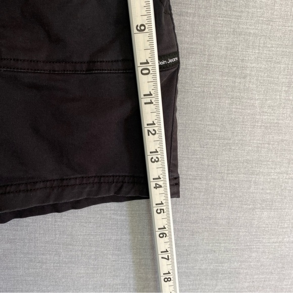 Calvin Klein Shorts Womens Large Wide Elastic Drawstring Waist Faded Black - Picture 7 of 11